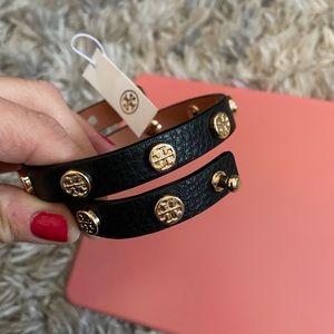 Tory Burch leather wrap bracelet
